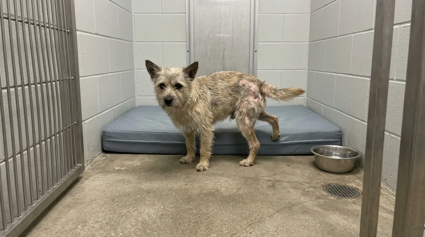 Biscuit Walks Normally Until He Reaches His Bed—Then He Turns Around and Backs Onto It Without Facing the Corner