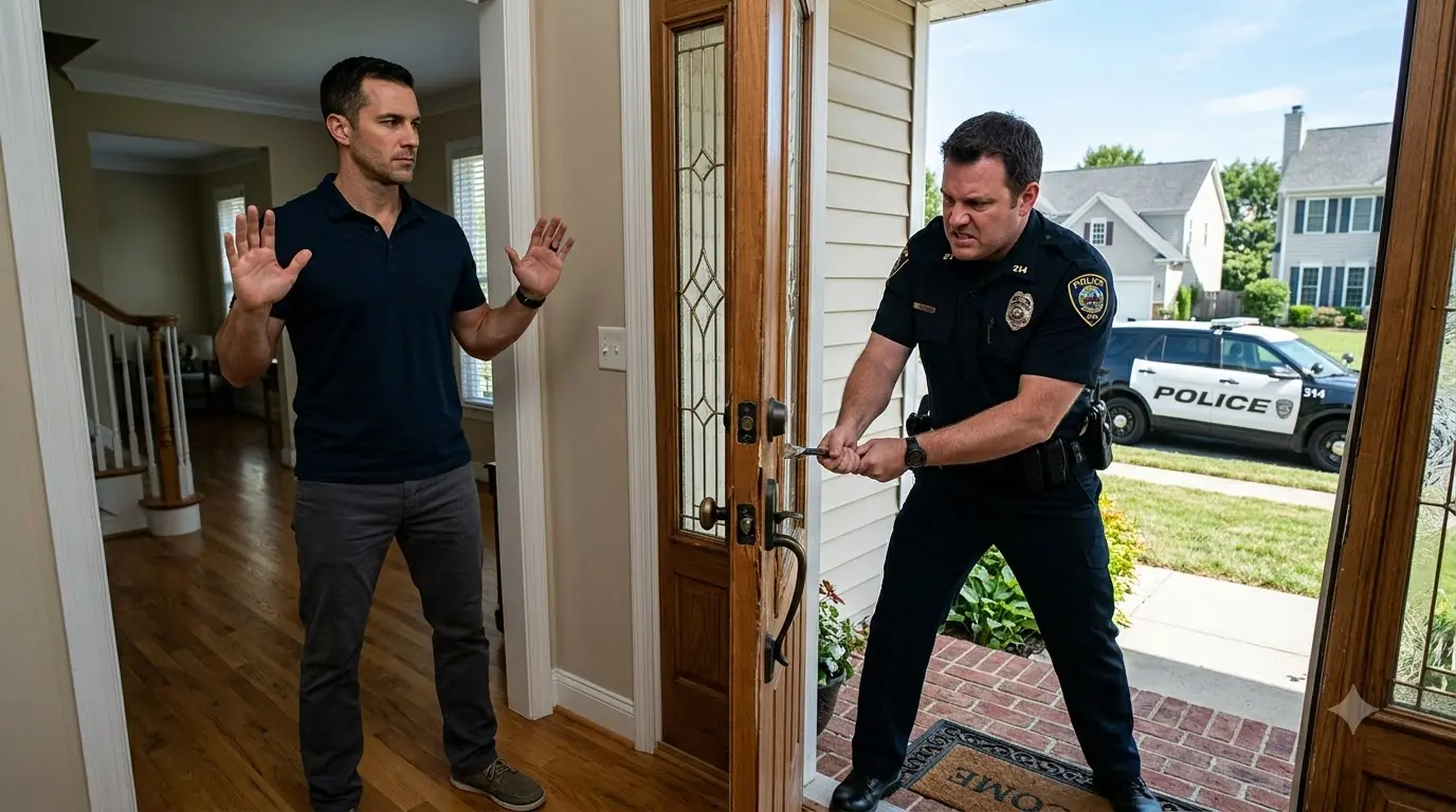 Cop Breaks Into A Man’s House — Then Went Pale When Realized Who That House Belonged To