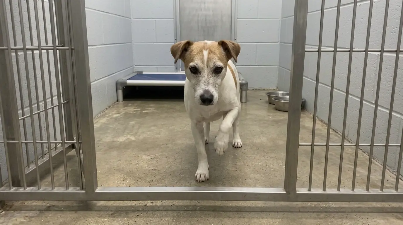 Clover Keeps Stepping Over Something That Isn’t There—Then Freezes When Her Paws Touch the Floor Too Soon