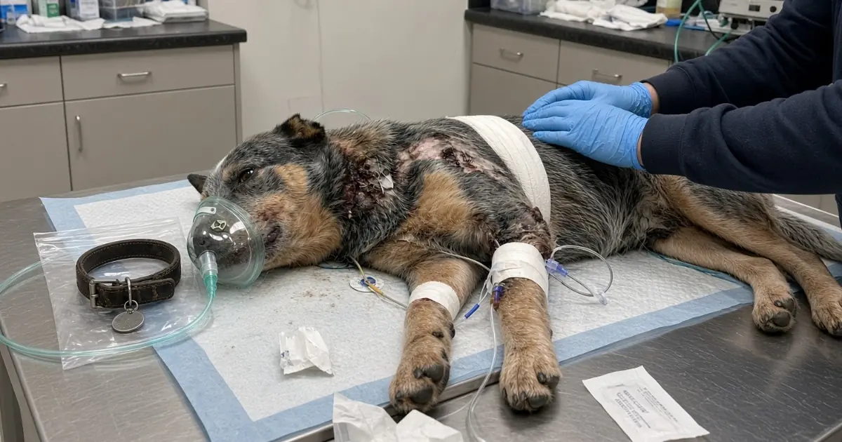 Ranger Was Mauled While Protecting His Owner—Then the Swelling in His Neck Began Threatening His Airway