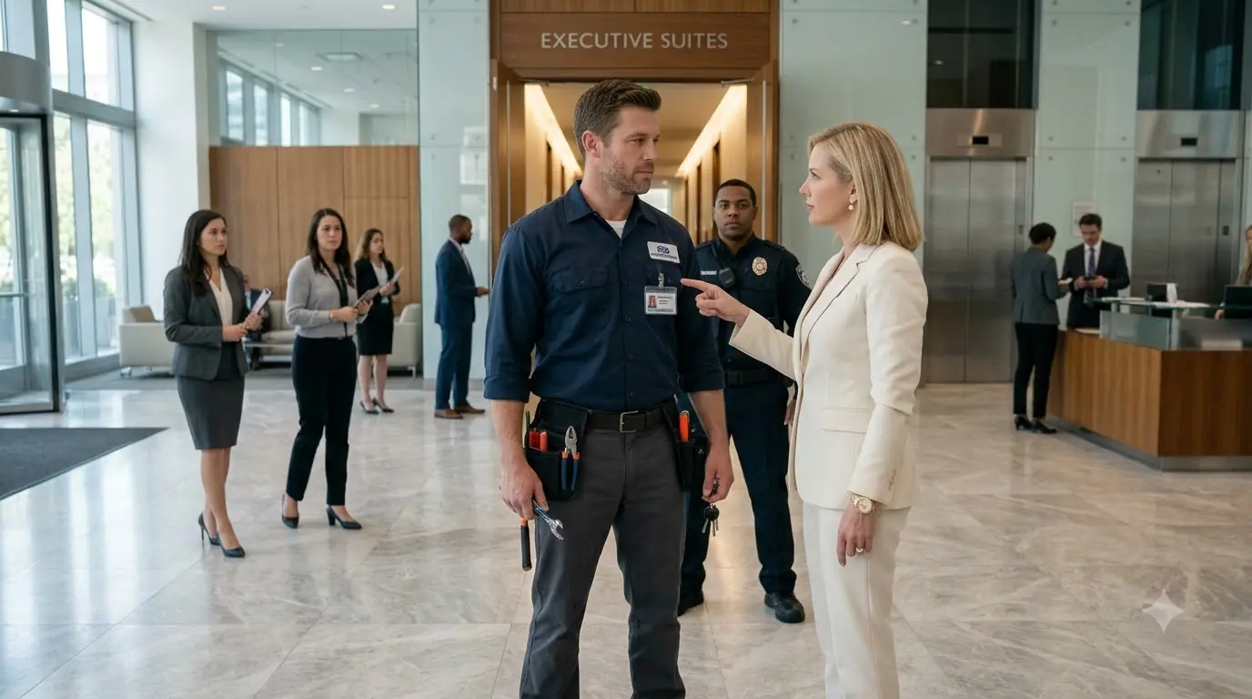 CEO Snatched the Single Dad’s Badge — Then She Froze at the Employee Number