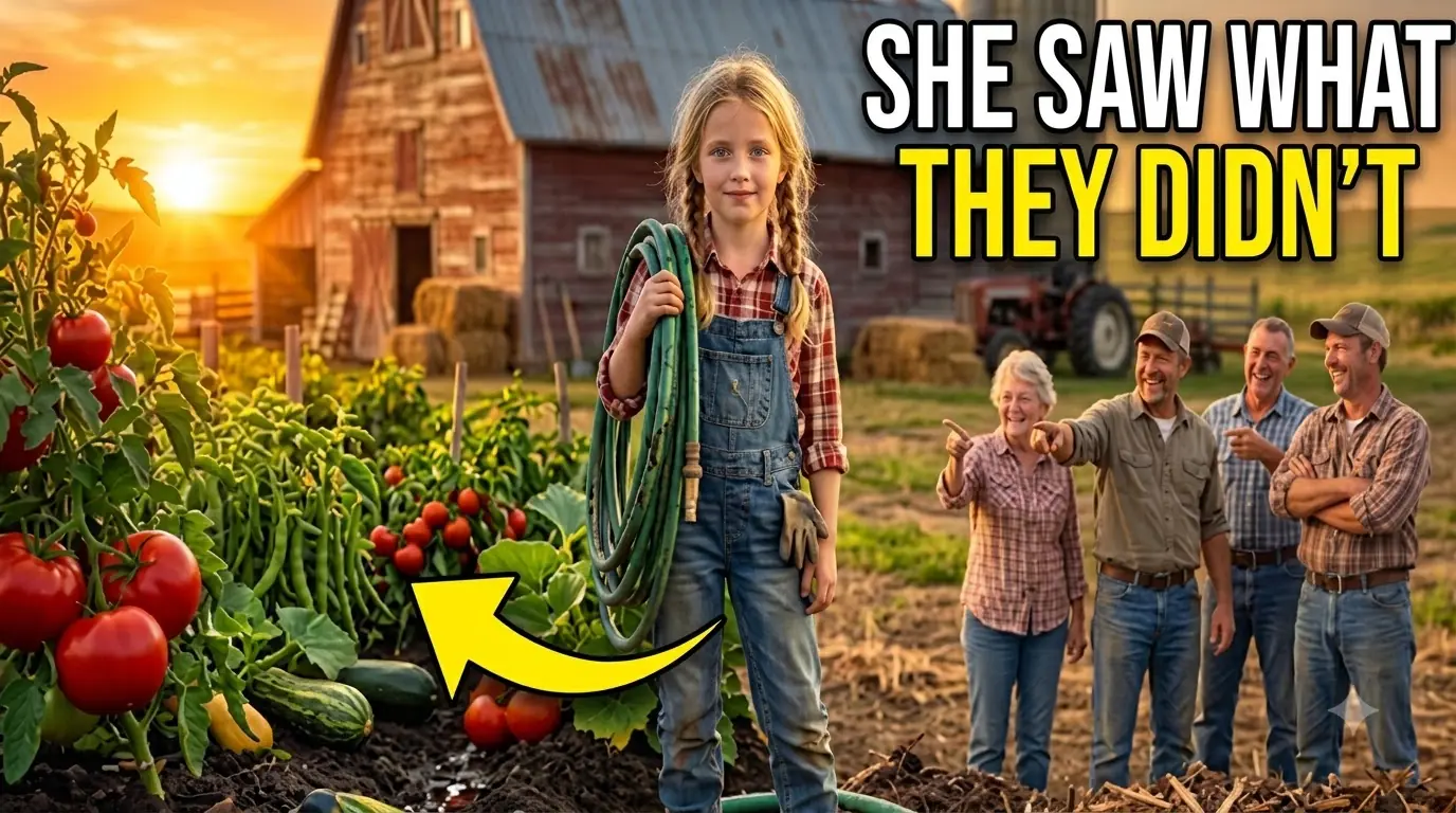 Everyone Laughed When a Little Girl Collected Their Broken Garden Hoses...Until They Saw Her Harvest