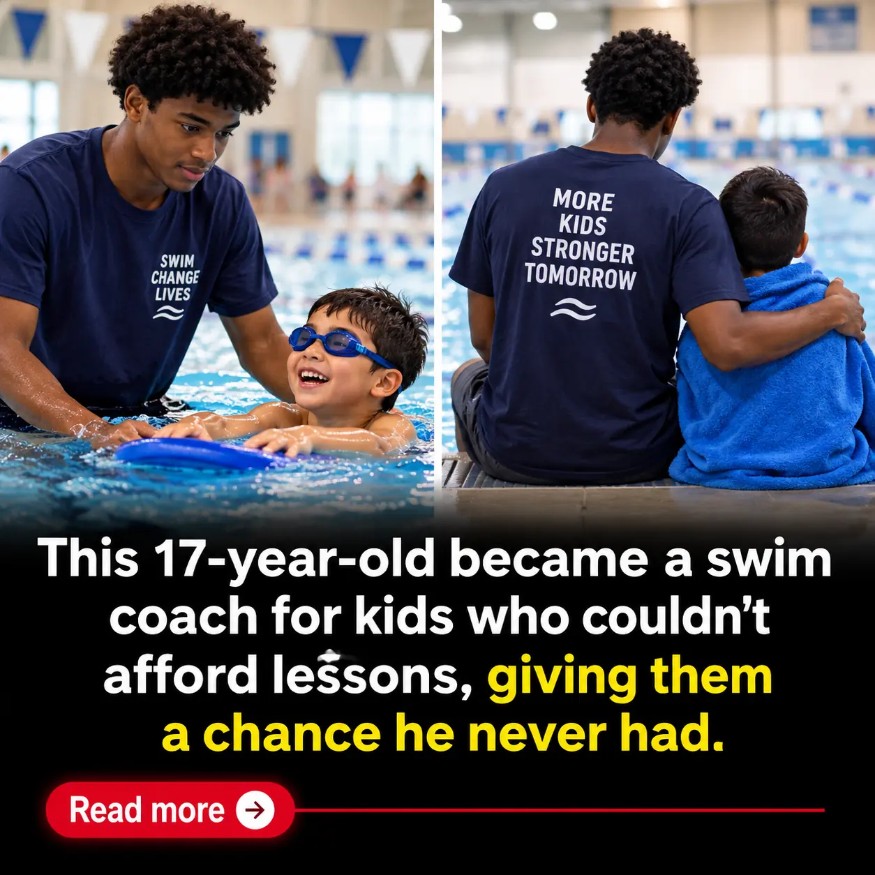 17-Year-Old Swimmer Launches Free Program to Help Hundreds of Children Learn to Swim