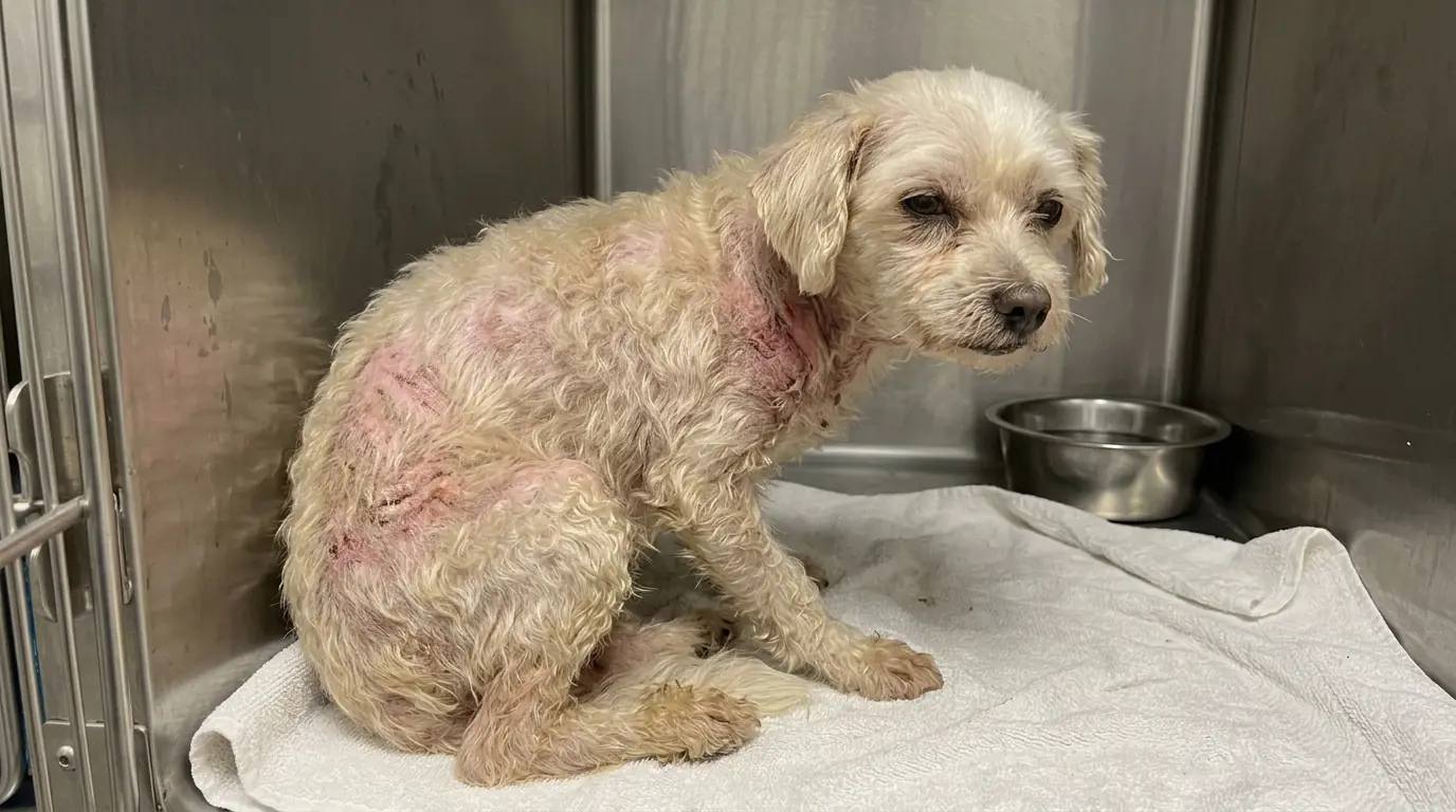 Minnie Can’t Stop Scratching Her Bare Skin—But Within Seconds, the Pain Forces Her Paw Back Down