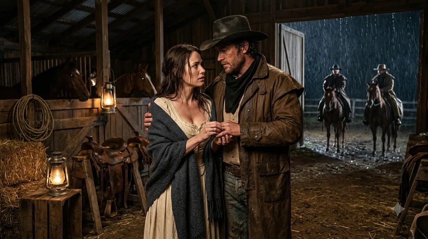 The Widow Begged the Rancher to Pretend She Was His Wife — Then He Learned the Gold Ring Hid the Evidence Men Had Been Hunting Her For