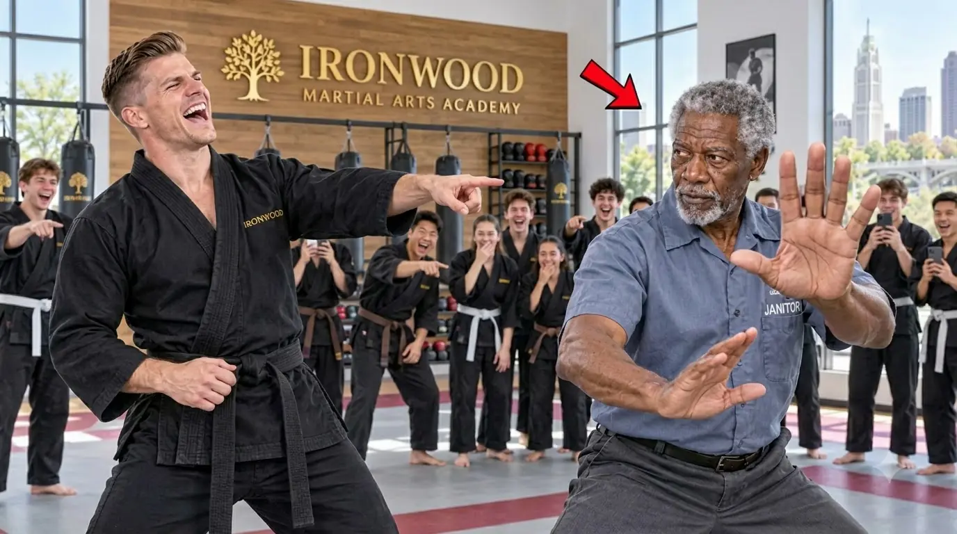 THE YOUNG BLACK BELT KICKED A CHAIR ACROSS THE DOJO—THEN THE OLD MAN BESIDE IT STOOD UP