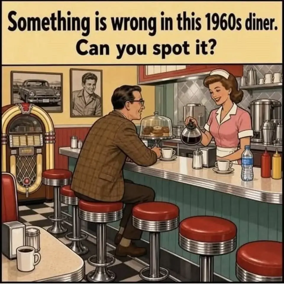Can You Spot the Mistake in This 1960s Diner?