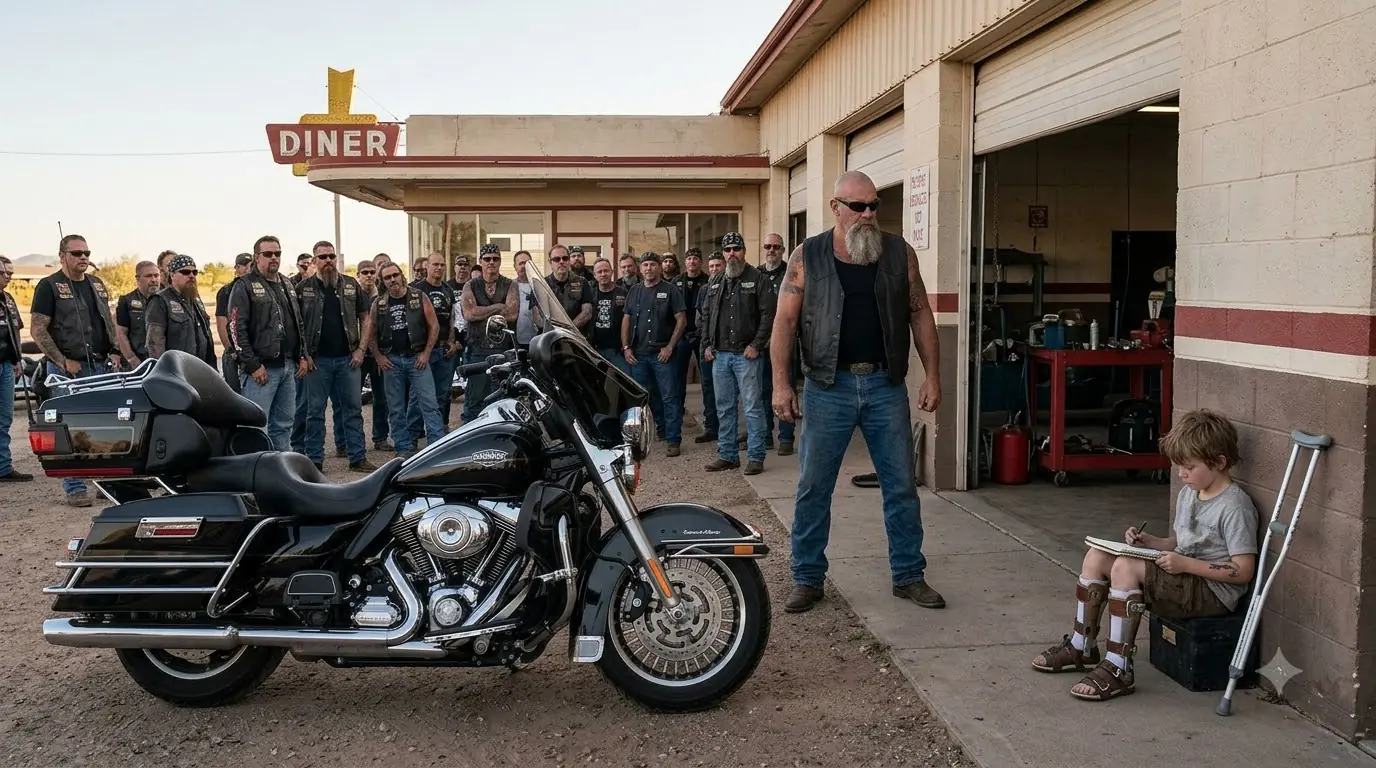 No One Could Start the Dead Harley—Until an 8-Year-Old Boy on Leg Braces Pointed to One Hidden Wire