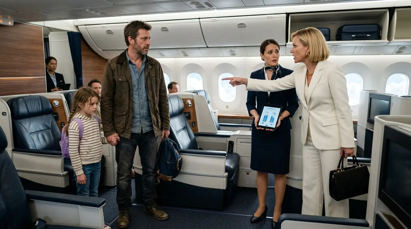 Single Dad Lost His VIP Seat to a Wealthy Passenger — 5 Minutes Later, Everyone Was Evicted
