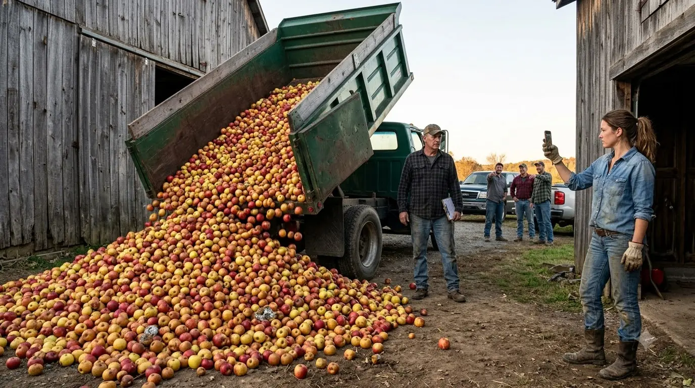 The Orchard Dumped Thousands of “Rotten” Apples on Her Farm — Months Later, Those Same Apples Built a Six-Figure Vinegar Business