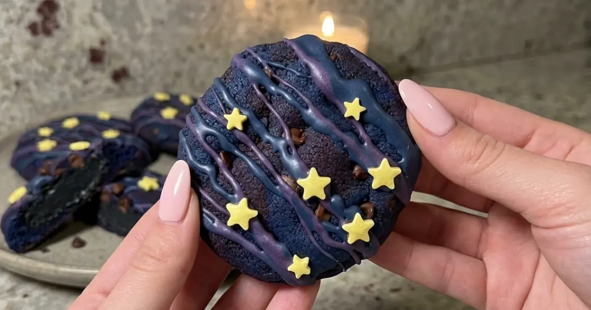 Coraline Cheesecake Cookies – Colorful, Creamy & Spooky