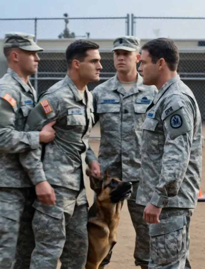 A Soldier Poured Orange Juice Over A K9 During Training