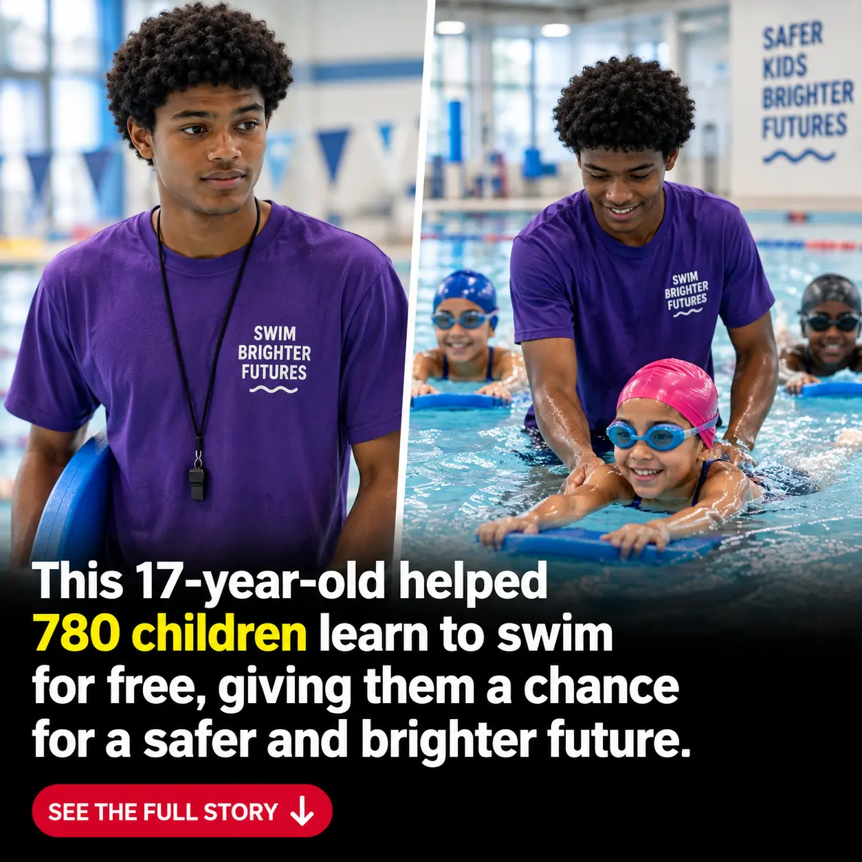 At Just 17, This Swimmer Helped 780 Children Learn a Life-Saving Skill for Free