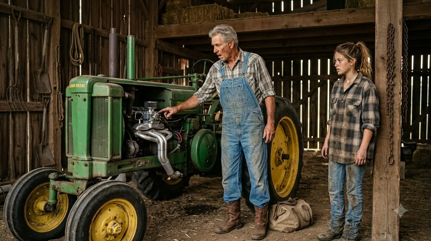 My Grandpa Froze When He Saw What I Did to the Tractor — Then He Made A Decision