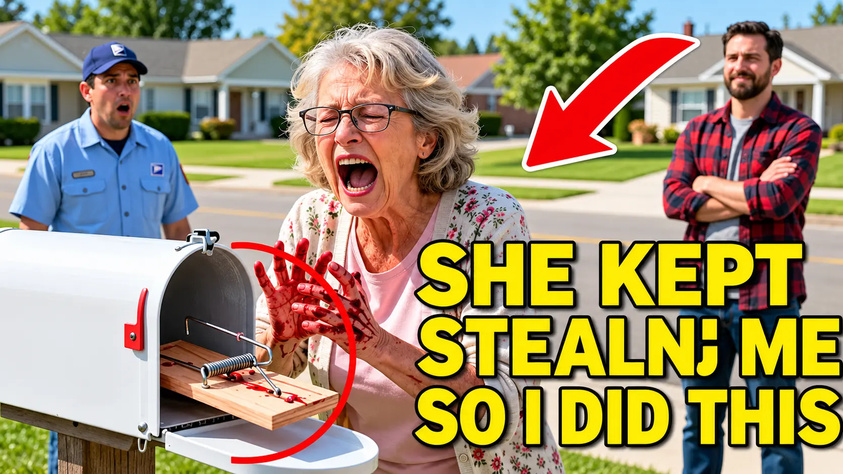 HOA - Karen kept stealing my mails so I put a mouse-trap inside my mailbox and she fell victim