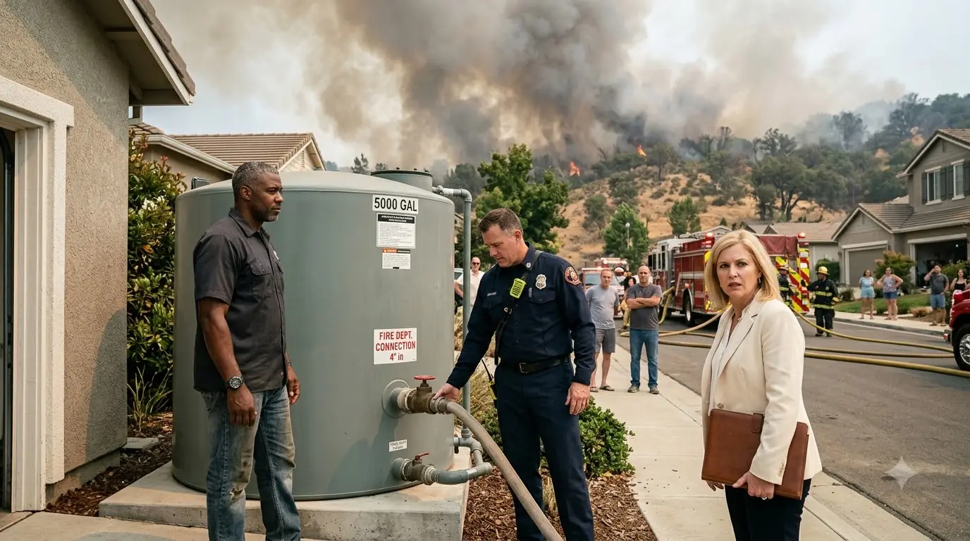 HOA Fined My Emergency Water Tank — Then the Fire Chief Said, “Don’t Touch It”