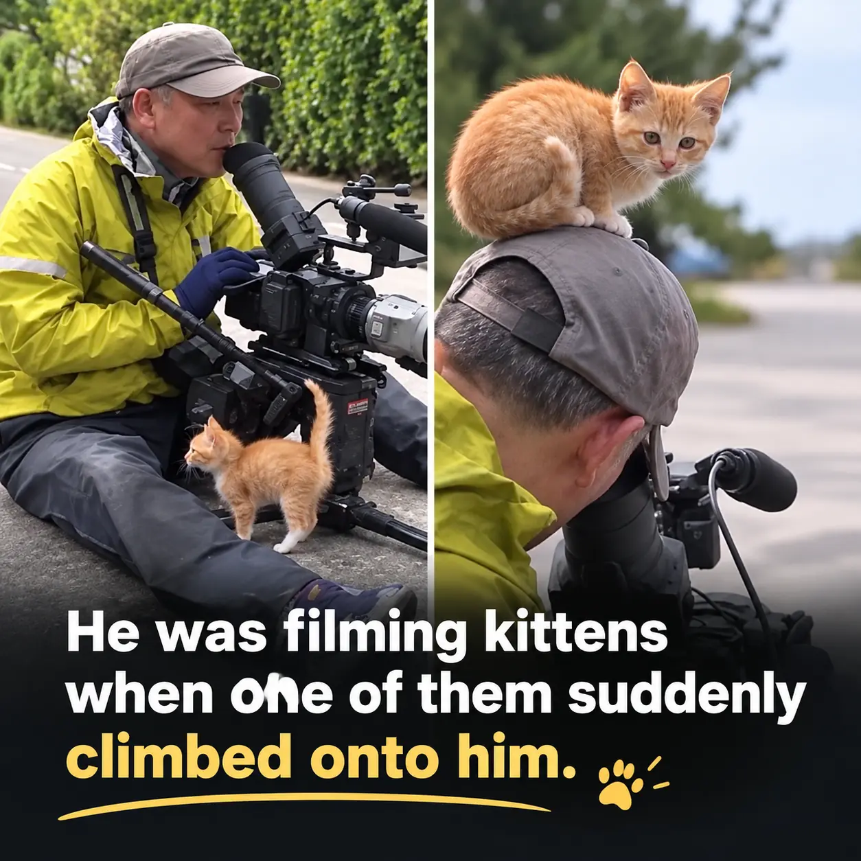 A Kitten Interrupted a Wildlife Shoot in the Sweetest Way