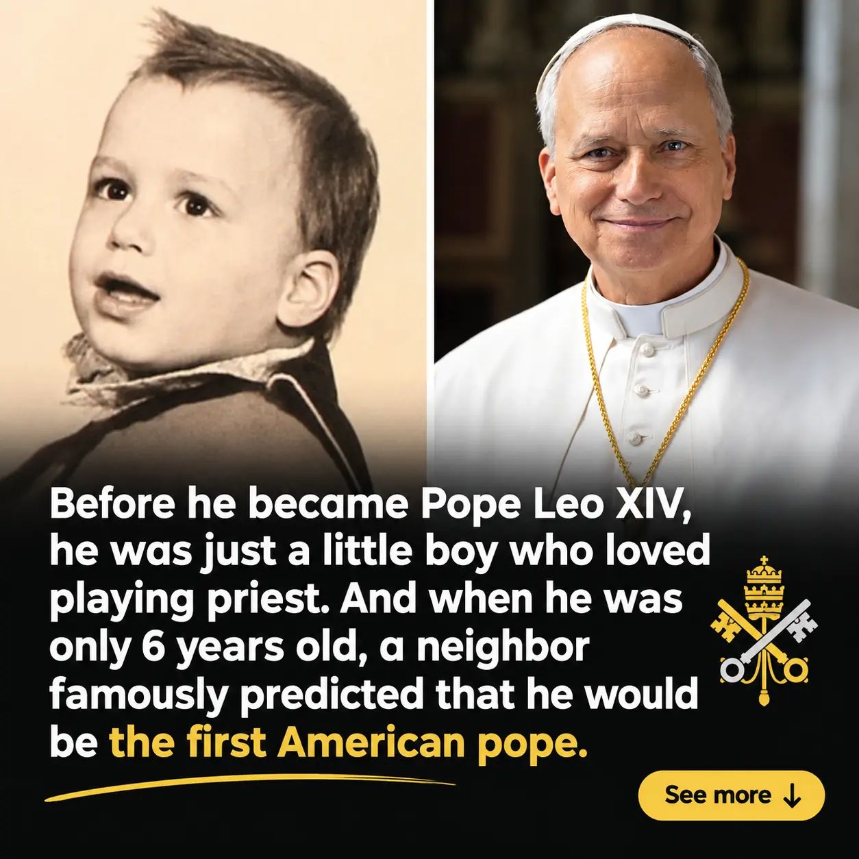 As a Child, He Played Priest. Decades Later, He Became the First American Pope