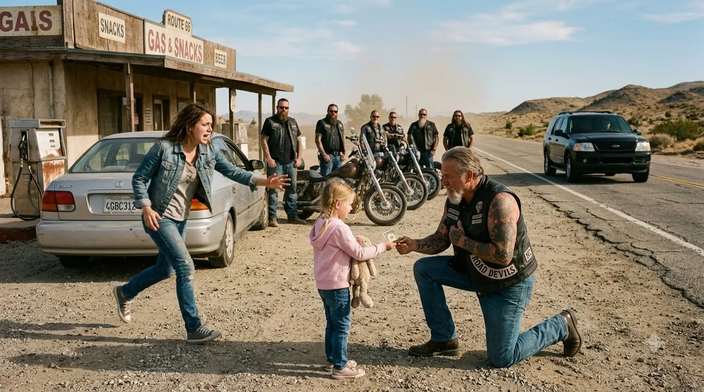A Little Girl Gave a Biker Her Only $2 for Gas — What He Did Next Saved Our Lives