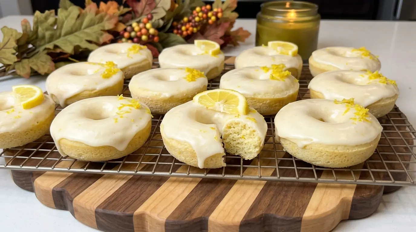 Lemon Glazed Donuts – Soft, Bright & Perfectly Citrusy