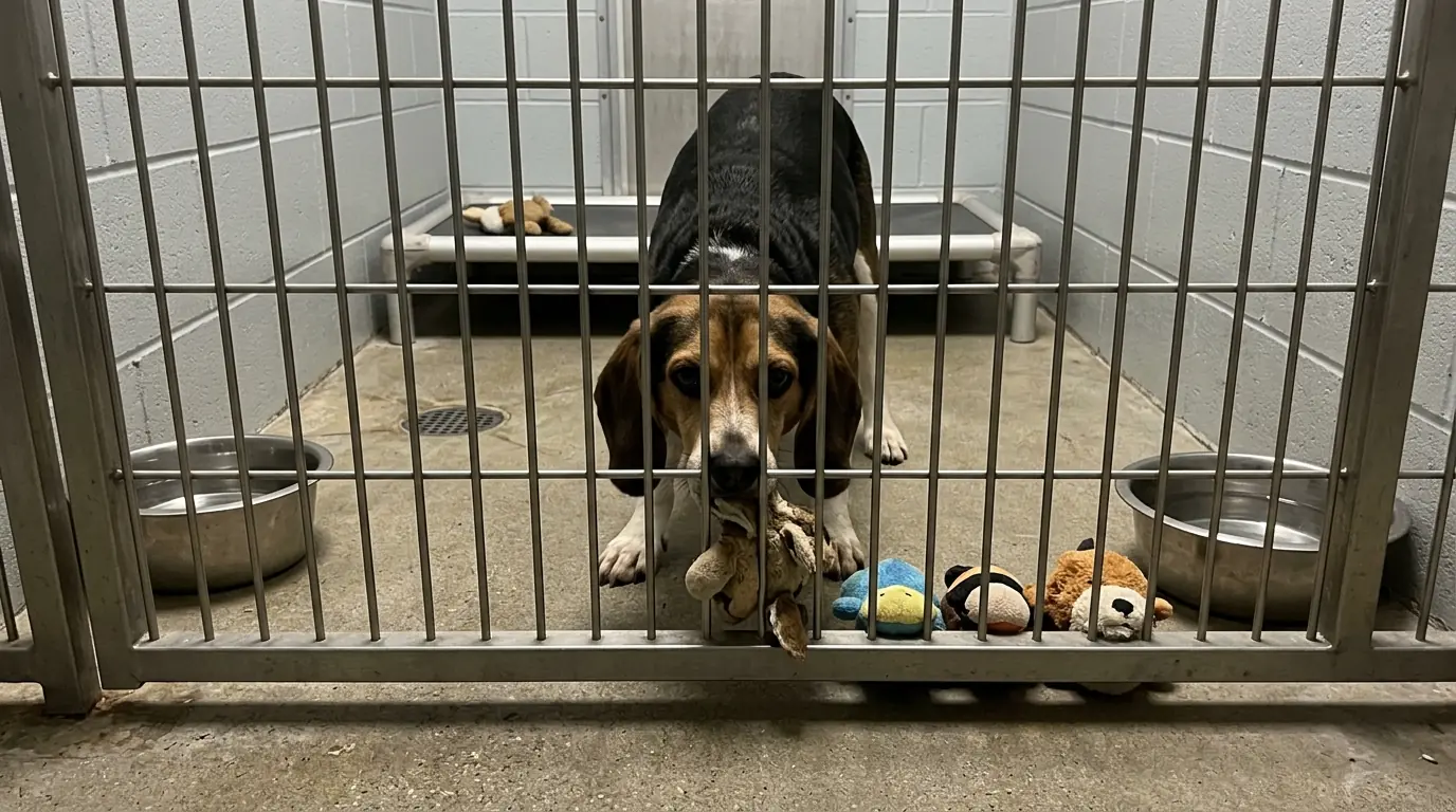 Benny Wakes Up Every Hour to Carry One Toy to the Kennel Door—By Morning, They’re All Waiting There