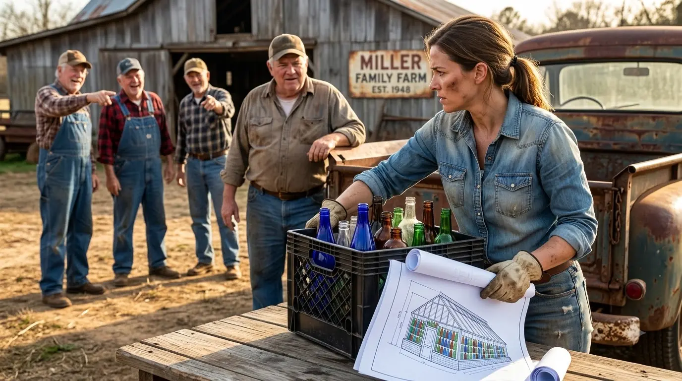 A Woman Hauled Home Thousands of Bottles Everyone Called Garbage — Then the Farmers Who Laughed Her Saw What She Was Building