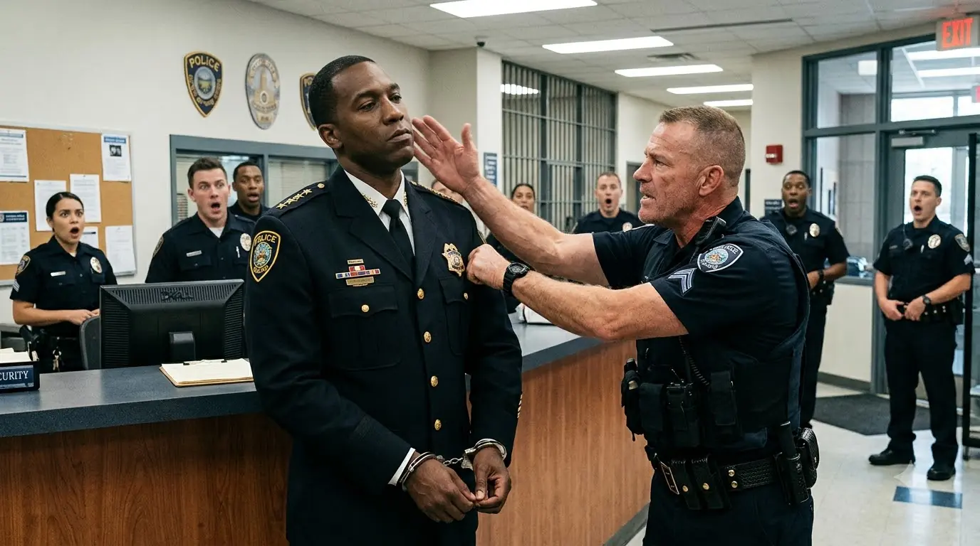 A Sergeant Slapped and Handcuffed an Unfamiliar Officer Inside the Station — Then the Commissioner Asked One Question