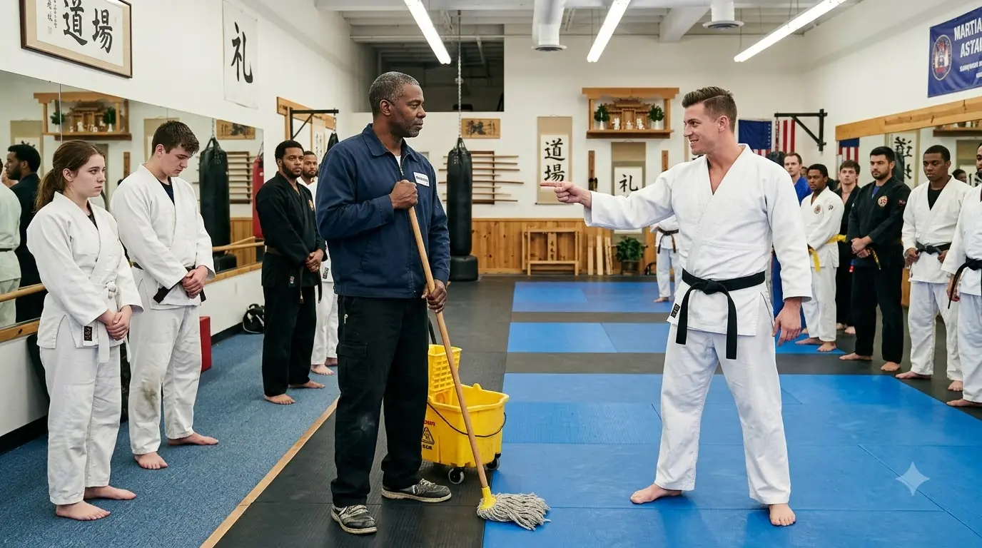 A Teen Asked a Janitor to Fight for Fun — Then Realized Who He Was