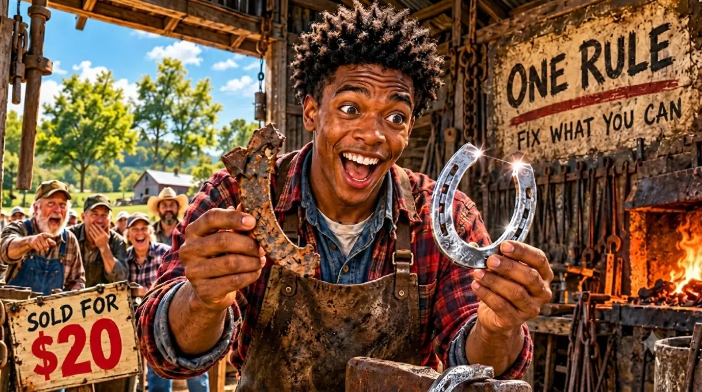 A Black Boy Bought an Abandoned Blacksmith Shop for $20—The Wall Had One Rule
