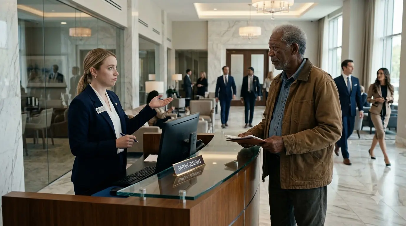 Bank Manager Makes Old Man Wait 4 Hours — His Attitude Shifts Dramatically When Board Appears