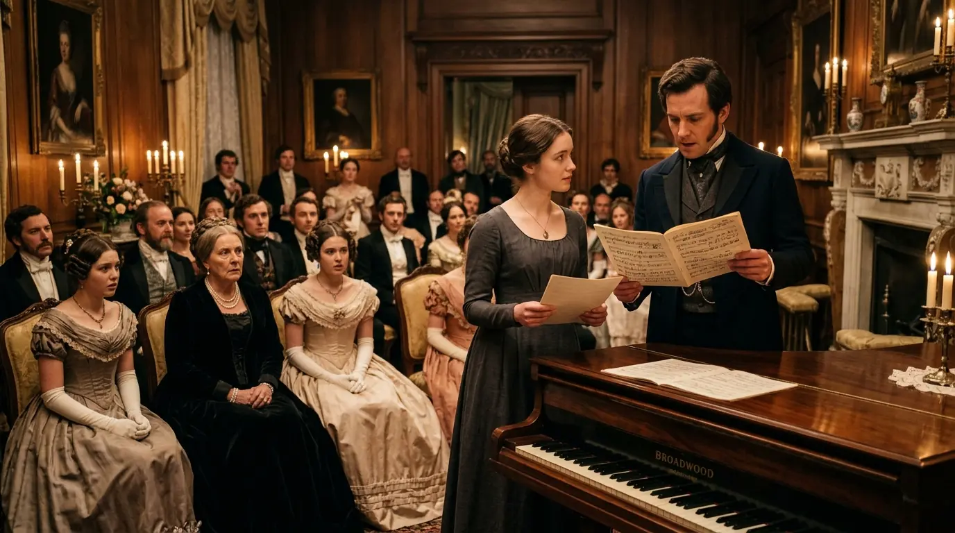 Three Cousins Performed at the Pianoforte for the Duke — He Asked for the Girl Turning the Pages