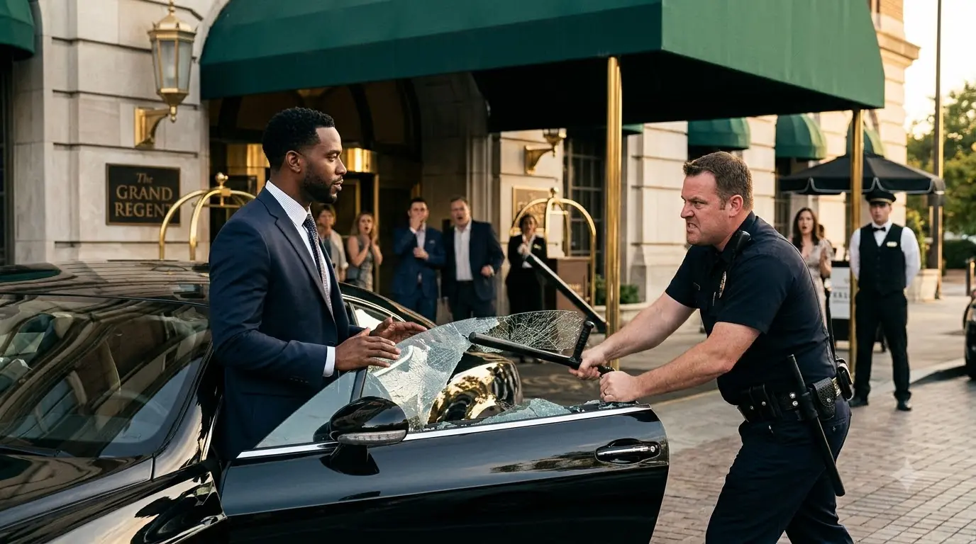 A Cop Smashed a Man’s Bentley Window Outside a Luxury Hotel — Then He Saw the FBI Badge