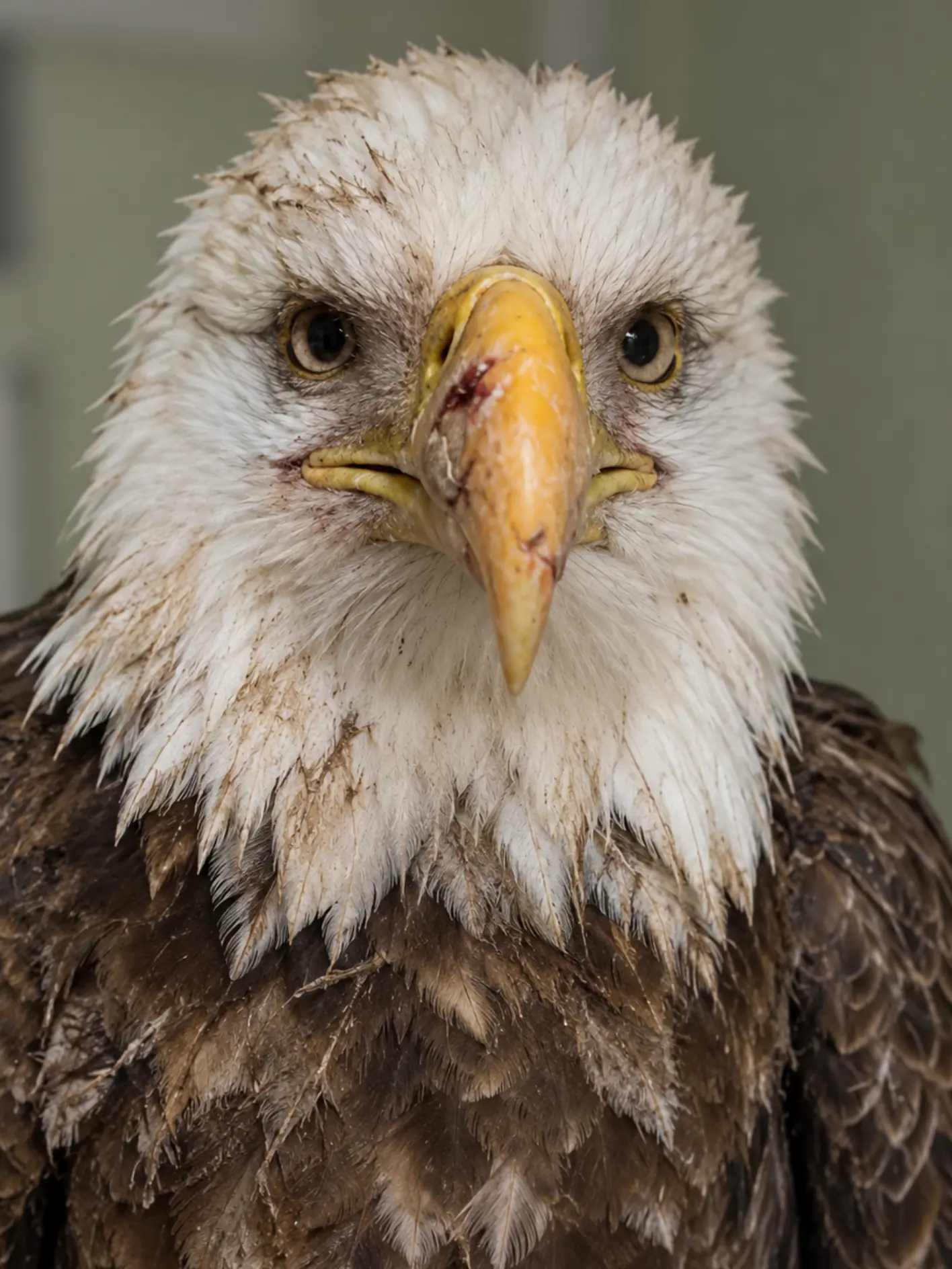 Bald Eagle Survives Violent Midair Fight — Badly Injured Bird Flies Into a Neighborhood Before It Can Go No Farther