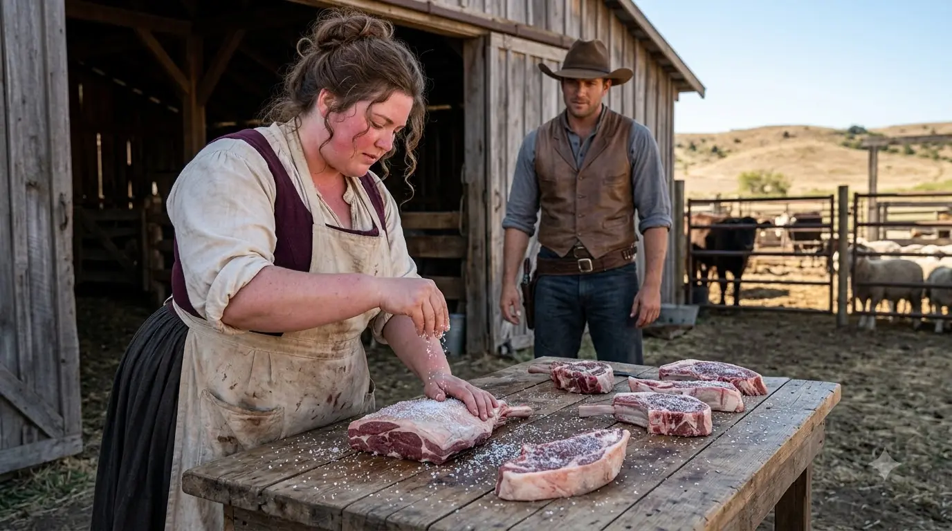 They Hired the Plus-Size Cook to Save a Dying Texas Ranch — Then She Found Poison Hidden Inside the Lamb