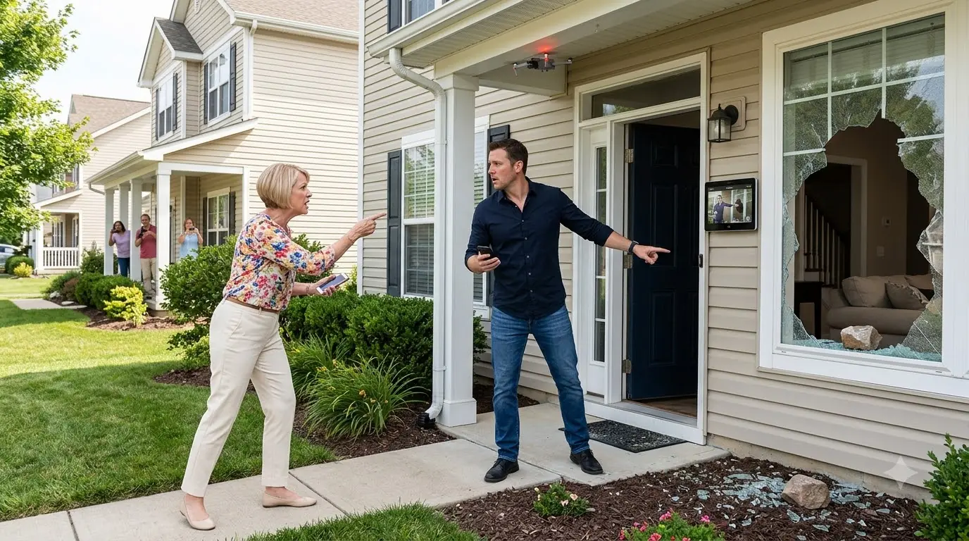 She Smashed His Window — Then His Security System Replayed Everything for Police