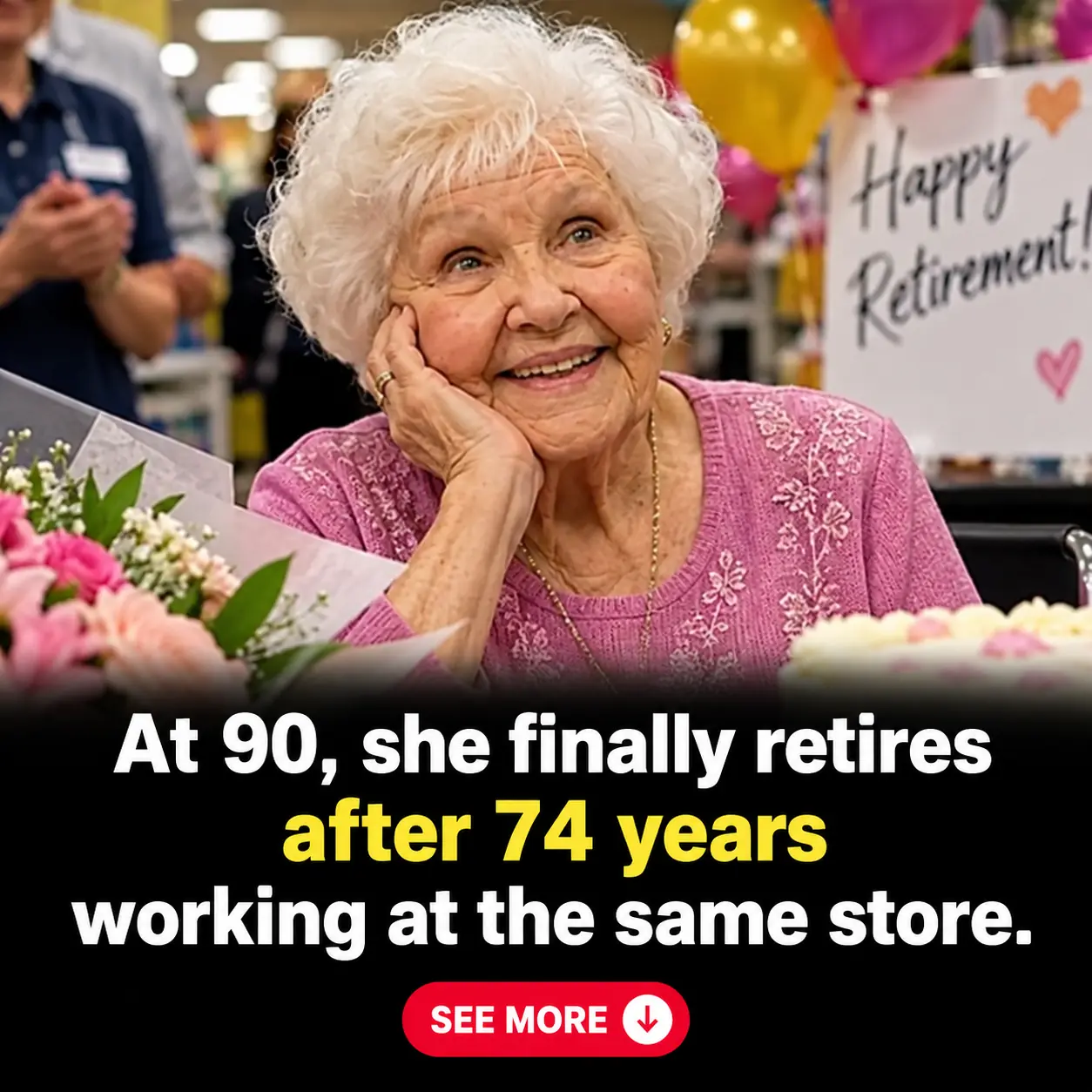90-Year-Old Woman Retires After an Incredible 74 Years at the Same Department Store