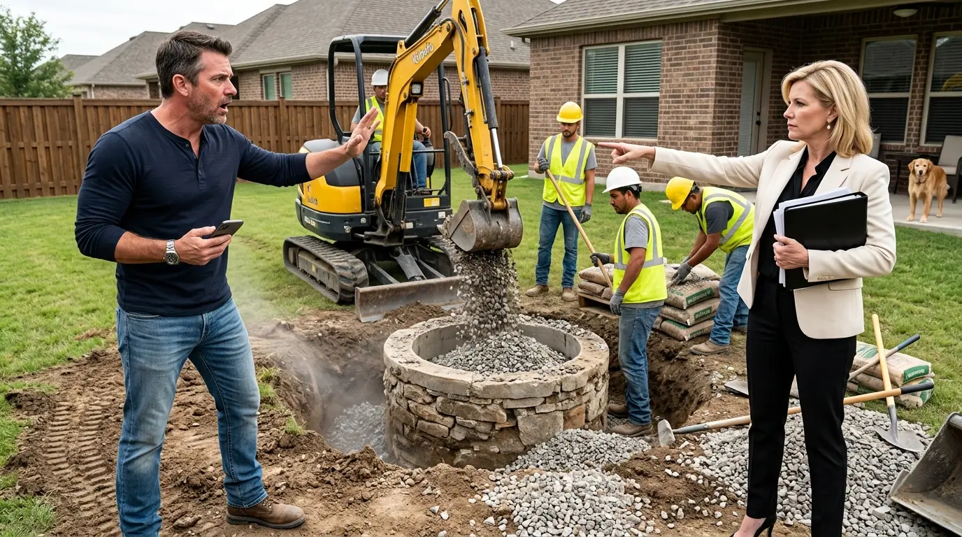 HOA Filled In My “Dry Well” — Warm Air Started Seeping Out, Then Their New Road Cracked