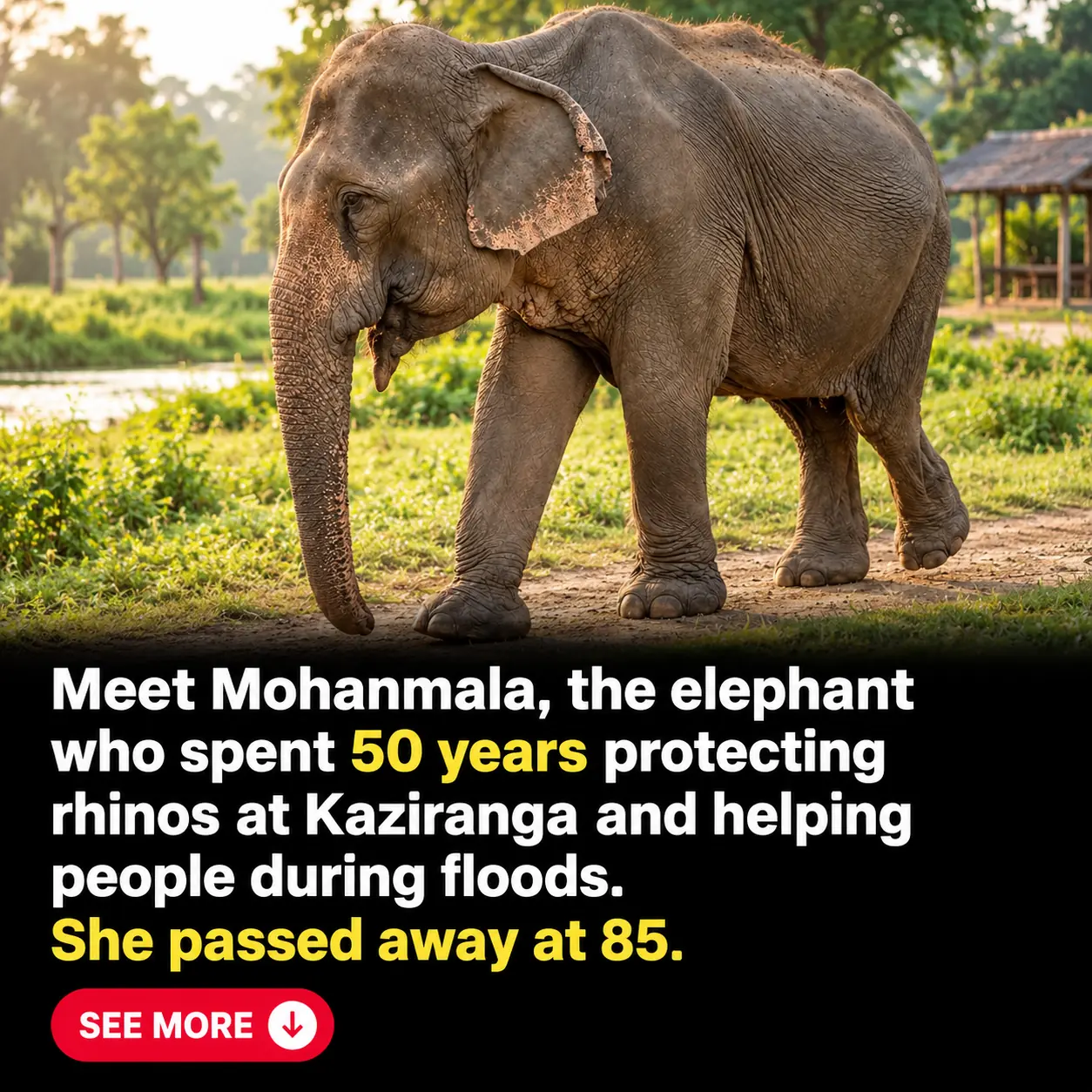 Mohanmala: The Hero Elephant Who Protected Kaziranga for More Than 50 Years