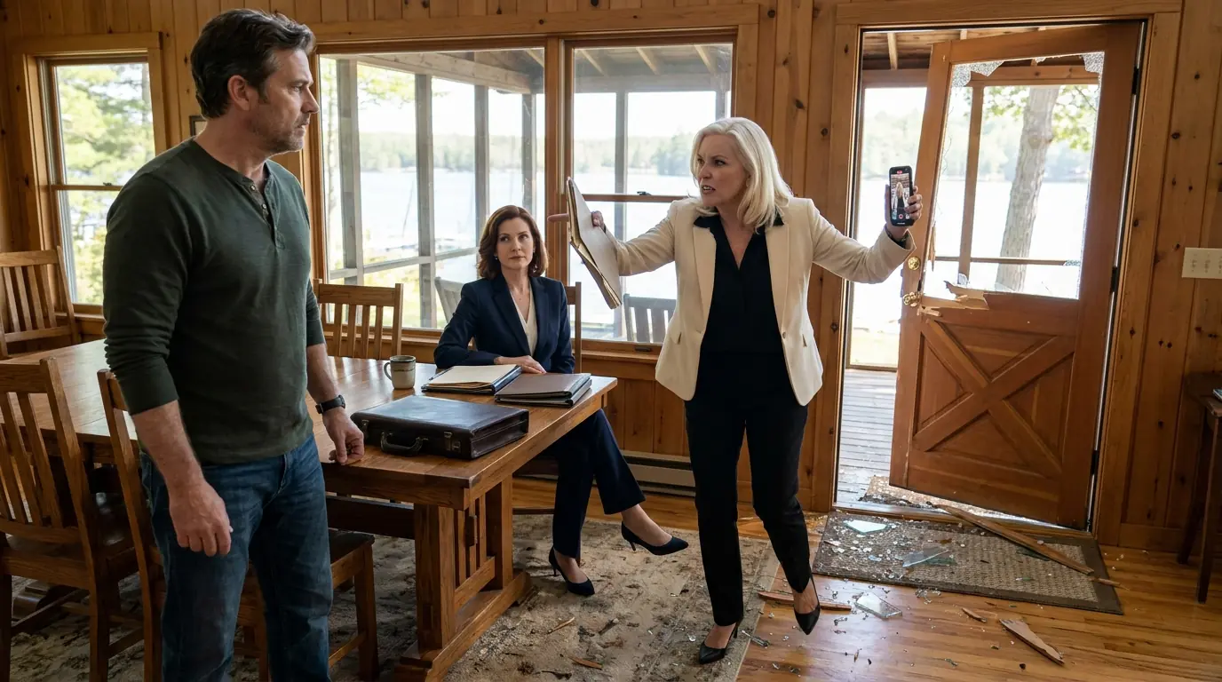 HOA Karen Busted Into My Lake Cabin — Didn’t Realize I Who Was Meeting Inside