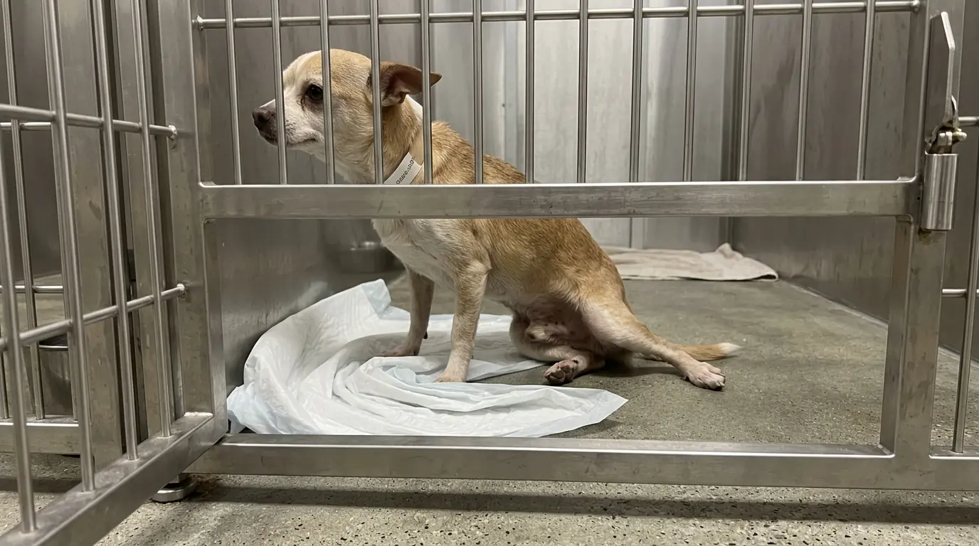 Peanut Spins Faster Whenever the Hallway Gets Loud—Until His Weak Back Legs Slide Out From Under Him