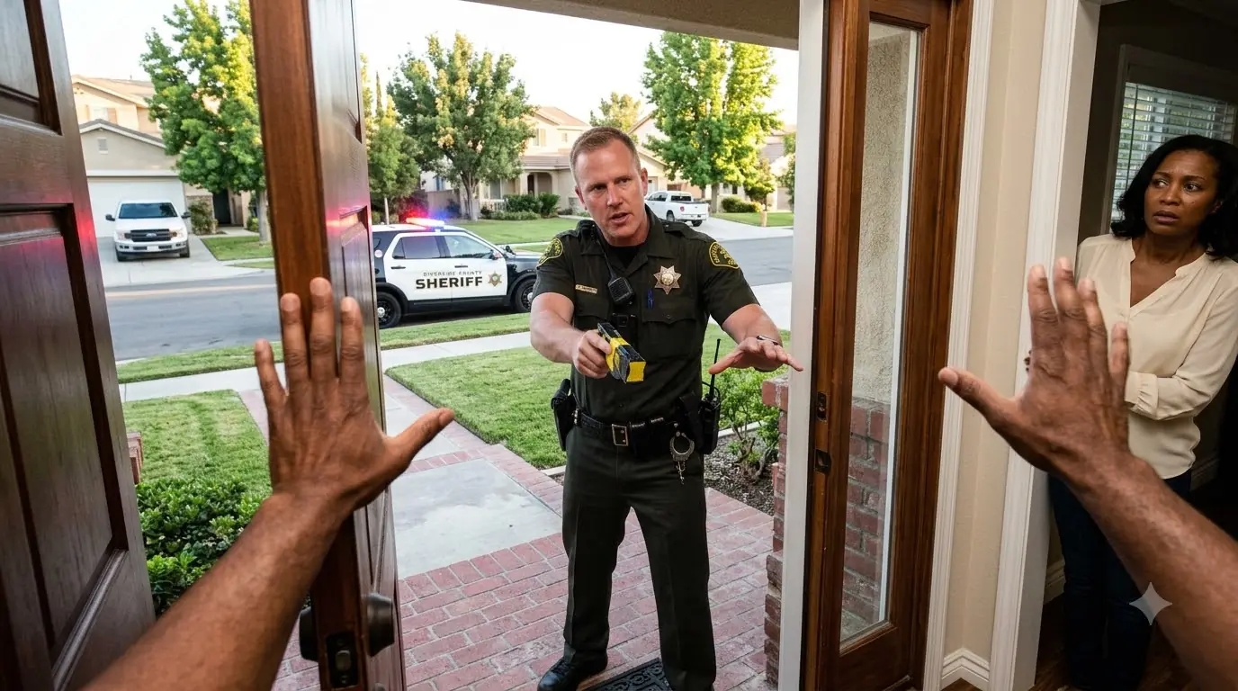 Racist Cop Tasers an Ex-Deputy at His Home — Ring Cam Caught Everything and Leads to $6.8M Lawsuit