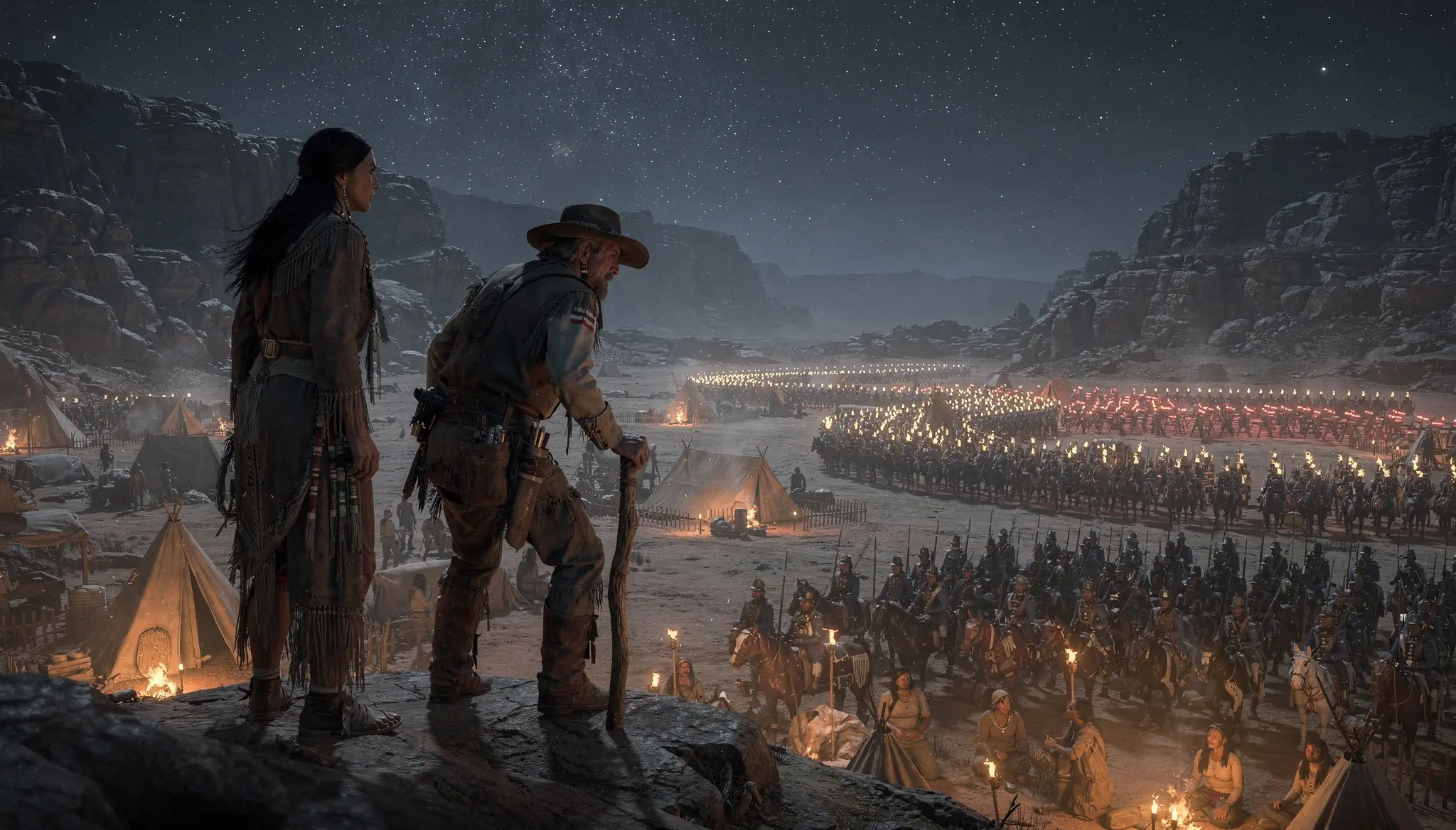 Giant Apache Girl Saved A Dying Stranger — Next Day, 500 Soldiers Arrived