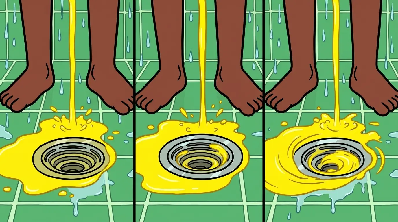 If you urinate in the shower, this is what can happen...