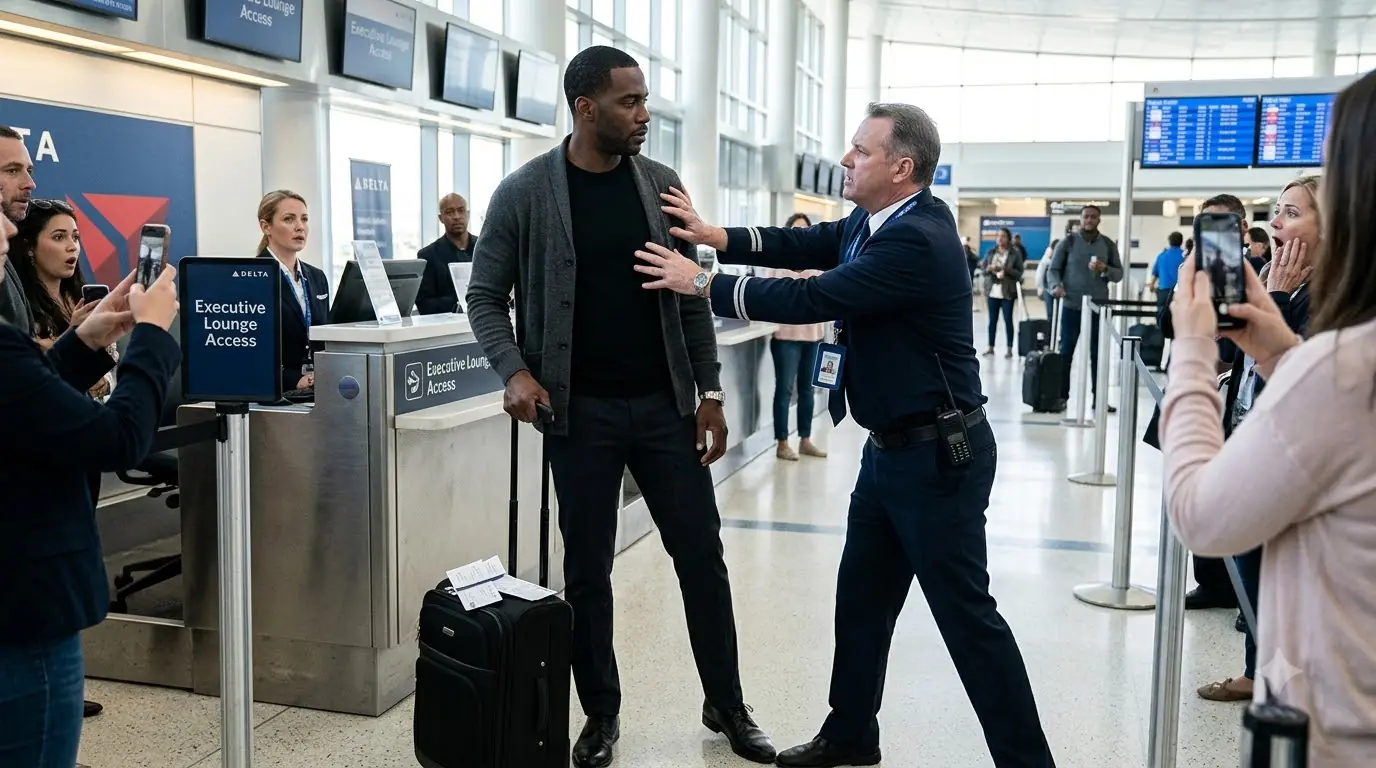 Airport Supervisor Shoved a Traveler in Front of Everyone — Then the Airline CEO Saw Who He Had Put His Hands On