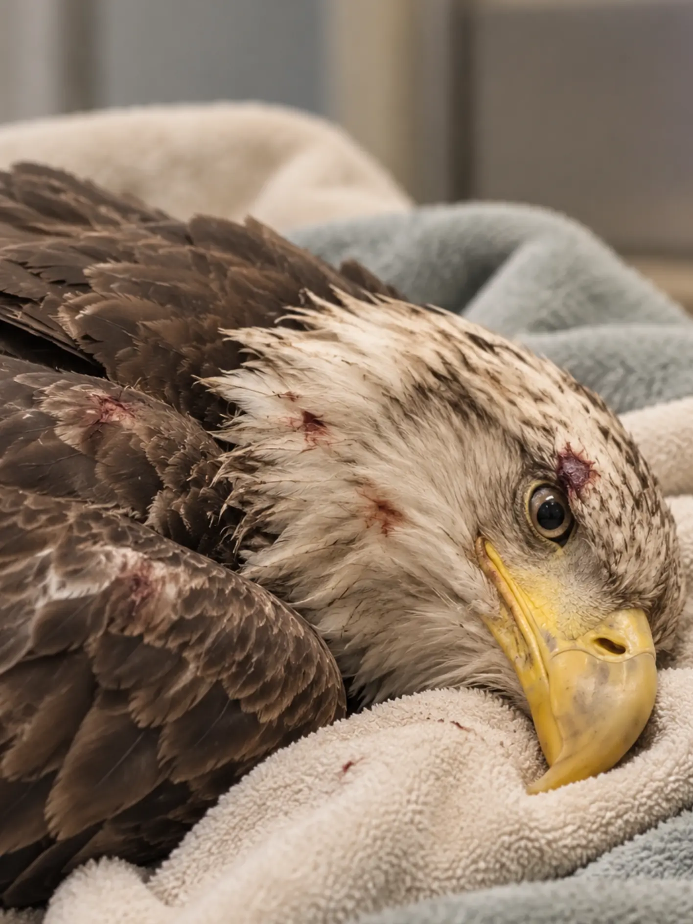 Exhausted Bald Eagle Found Barely Able to Stand — Blood Testing Reveals a Dangerous Level of Lead Exposure