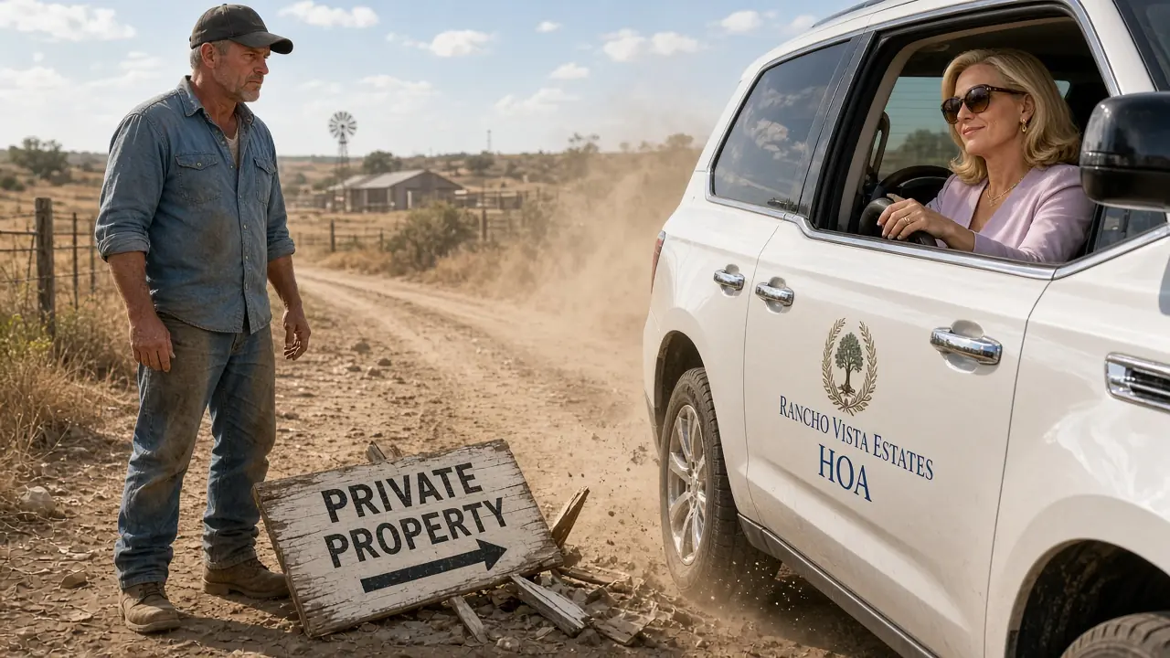 HOA Karen Kept Driving Across My Farm — So I Dug a Trench and Watched Her Car Sink into the Mud