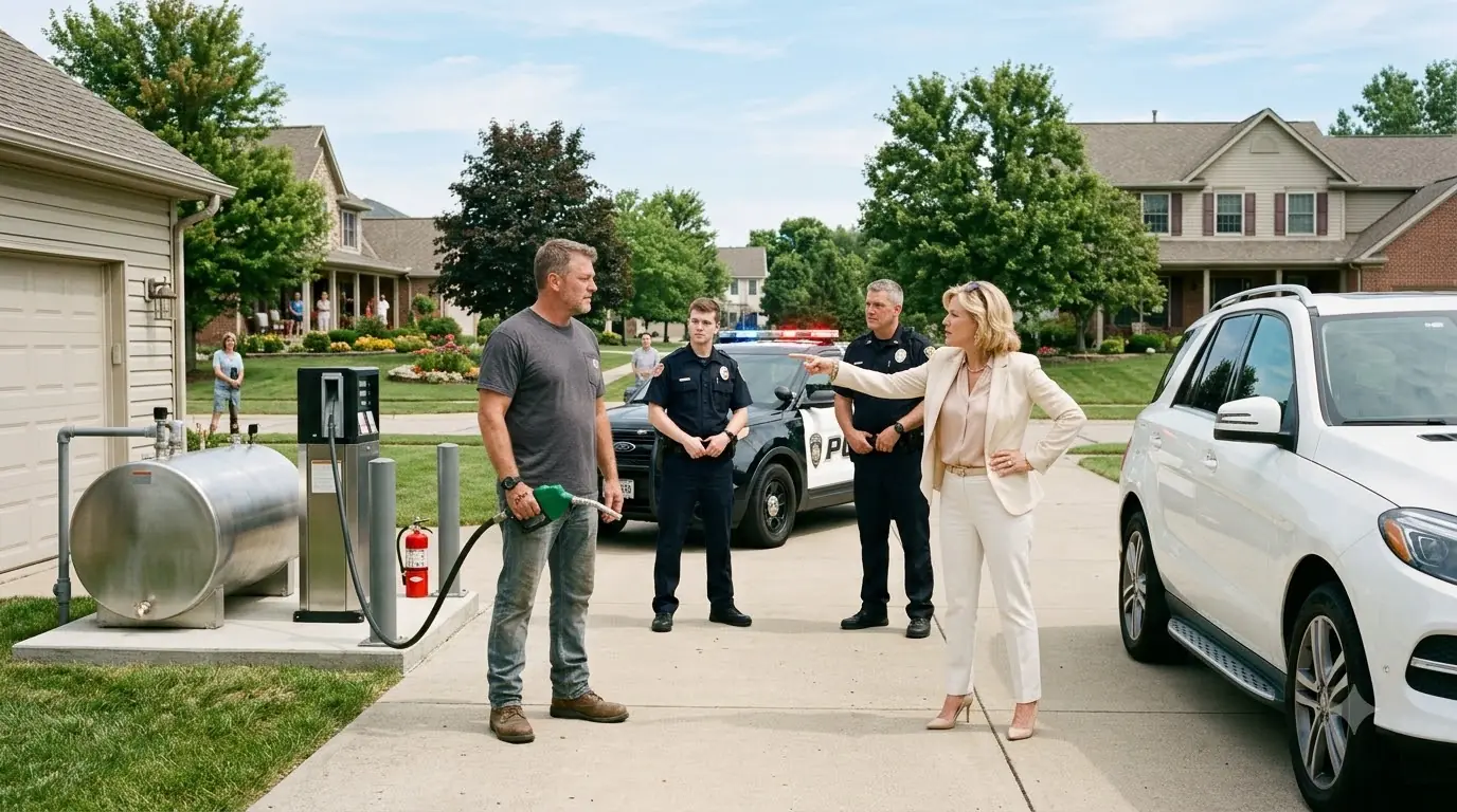 HOA Karen Called Cops When I Refused to Give Her Free Gas — Unknown Who I Really Was