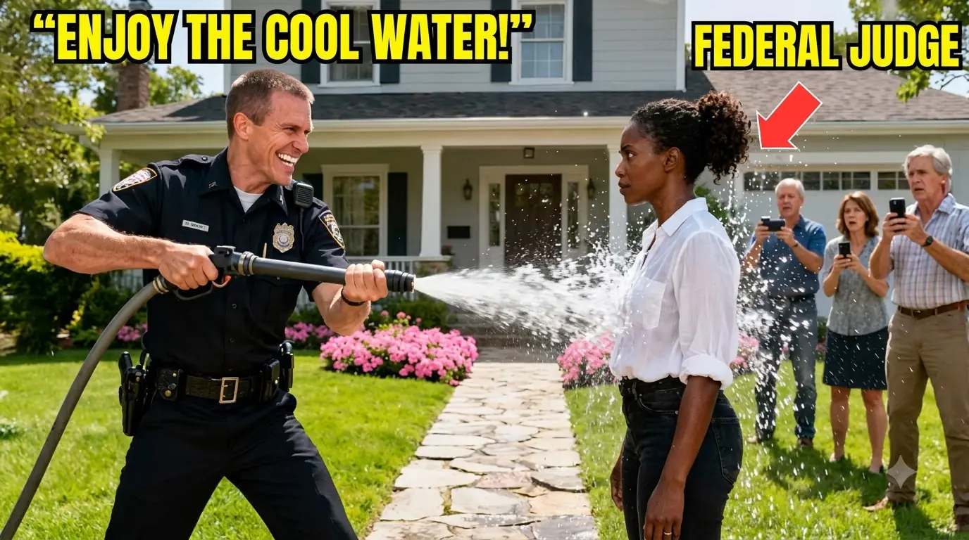 Cop Sprayed a Hose on a Black Woman for Fun — What She Pulled Out Made Him Beg for Mercy