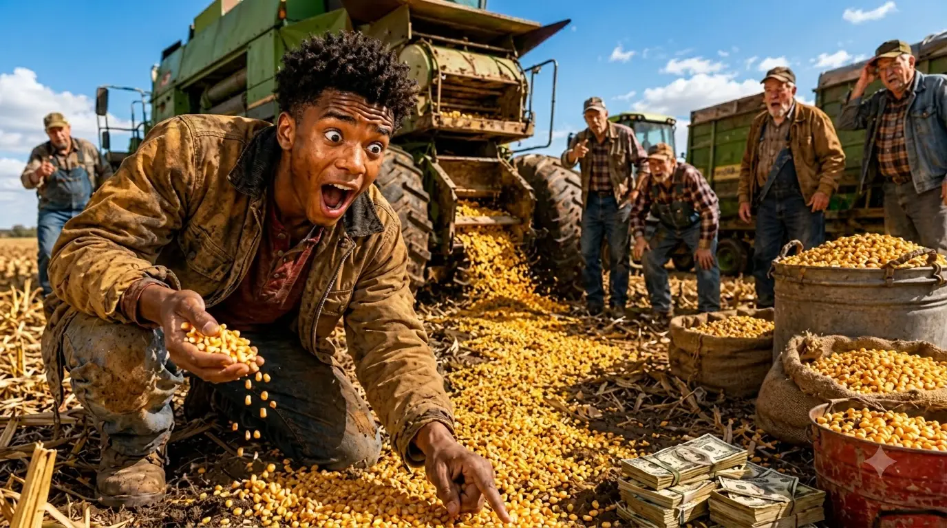 They Laughed at a Black Boy Behind the Combine — Until His Count Put $3,200 Back in the Wagon