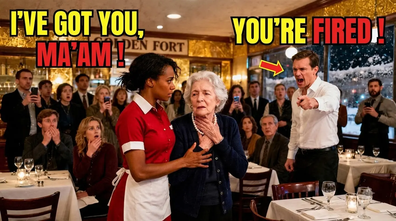 Black Waitress Fired for Saving Choking Old Woman — What Arrives Next Morning Changes Her Life